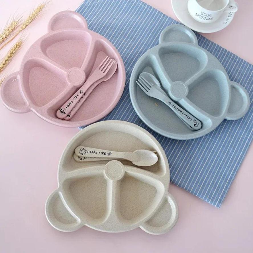 1 Set Baby Bowl Spoon Fork Set - Baby Food Menu recension och pris