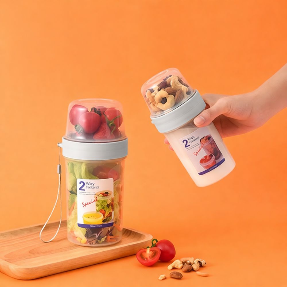 Portable Double Layer Storage  - Baby Food Jars With Lids recension och pris